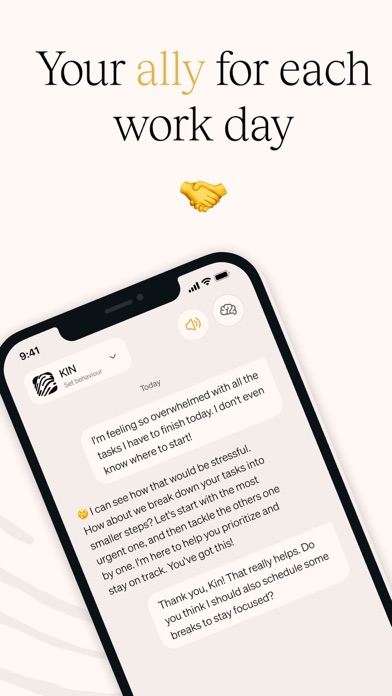 Kin - AI Companion & Journal Screenshot