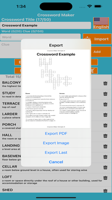 Crossword Maker Omniglot Screenshot