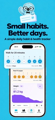 Three Cells: Habit Journal Screenshot 3 of 9