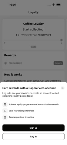 Sapore Vero Hub iPhone screenshot