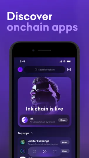 Captura de pantalla de Kraken Wallet: Crypto & DeFi en iPhone 4