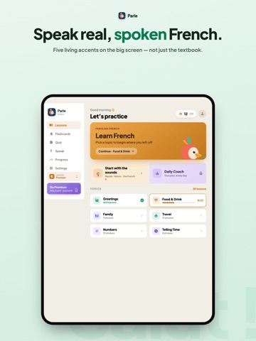 Parle – Speak French iPad screenshot