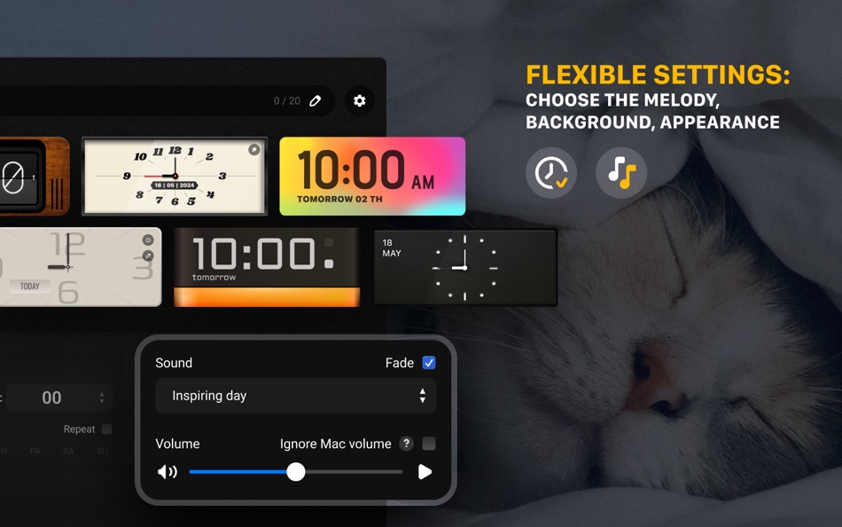 #3. Alarm Clock: Wake Up On Time (macOS) Podle: Villow