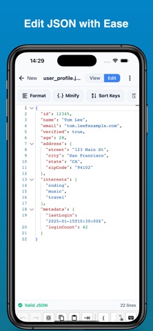 JSON Viewer & Editor screenshot