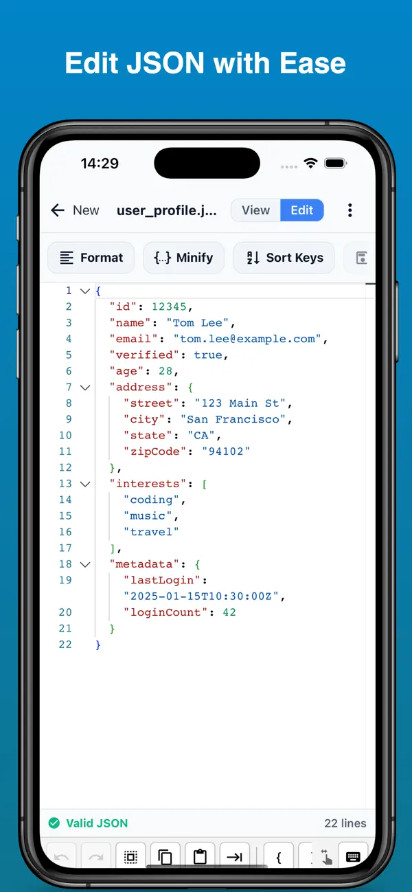 #3. JSON Viewer & Editor (iOS) Door: 志鹏 潘