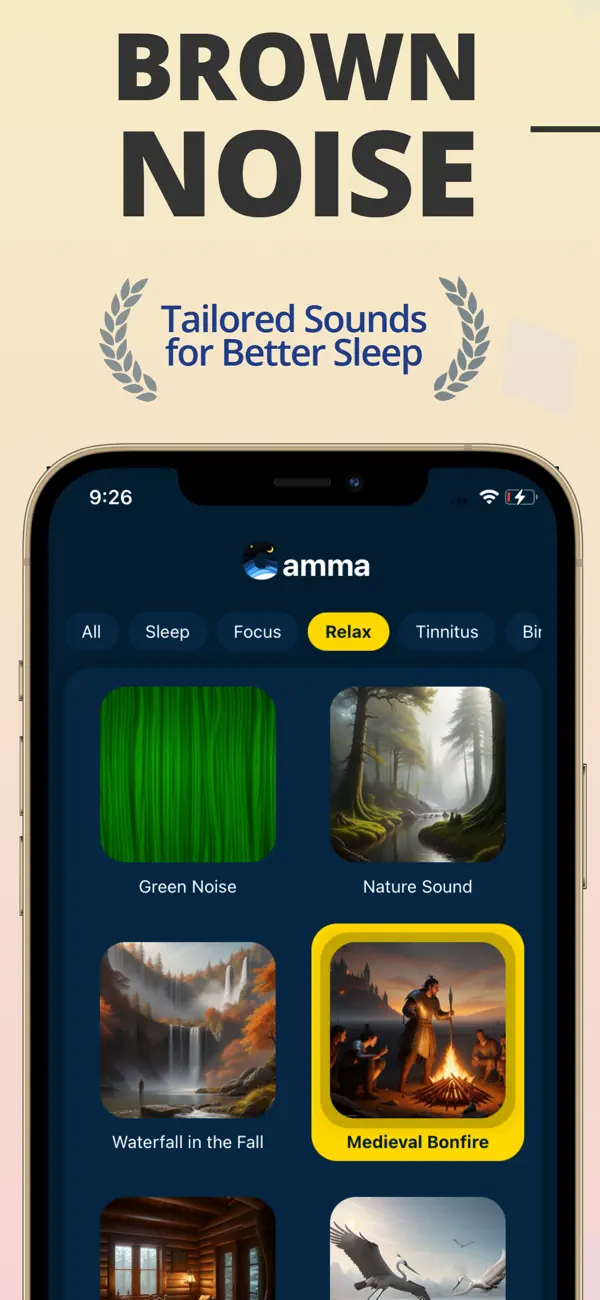 Screenshot #1 pour Brown Noise for Sleep: Gamma