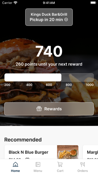 Kings Duck Bar&Grill app screenshot