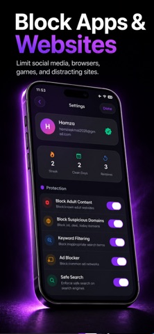 LimitX – Adult Content Blocker iPhone screenshot