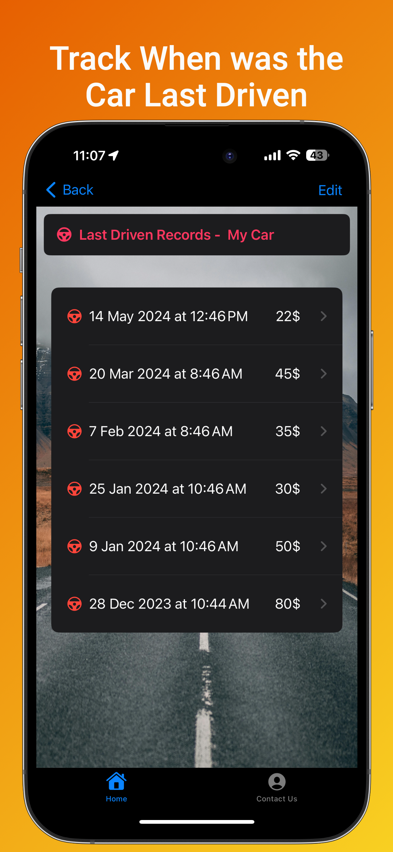 Car Log Diary