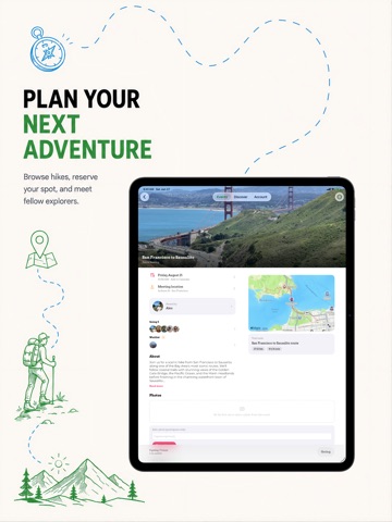 Lost Trail - social hiking iPad screenshot