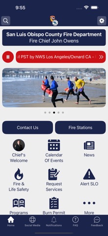 San Luis Obispo County Fire iPhone screenshot