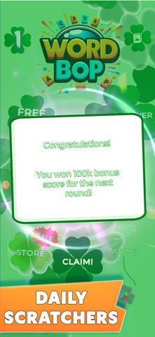 WordBop - Daily Word Puzzles iPhone screenshot