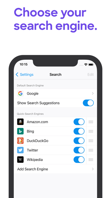 Firefox: Private Web Browser Screenshot