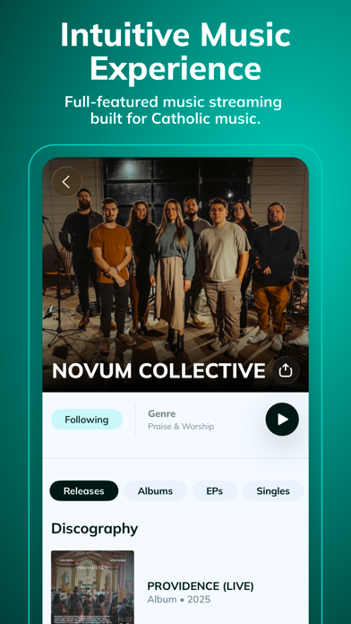 Screenshot 4 of Fio: Catholic Music & Podcasts App
