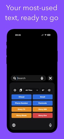 Copy Tiles: Keyboard screenshot