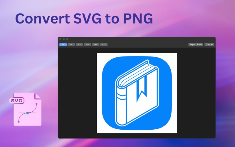 SVG to PNG Converter iPhone screenshot