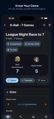 BilliardManager screenshot 2