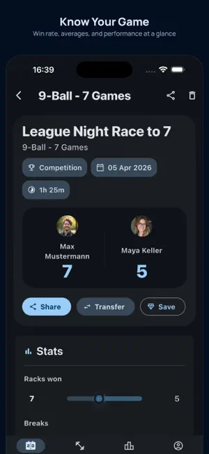 BilliardManager screenshot 2