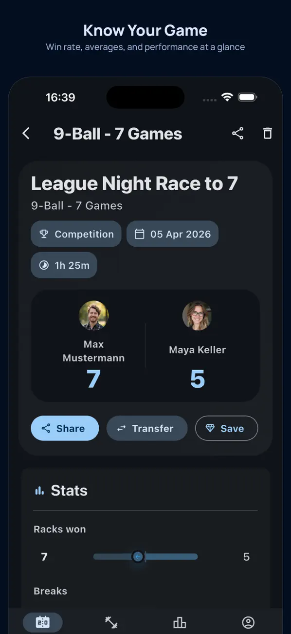 Screenshot #2 pour BilliardManager