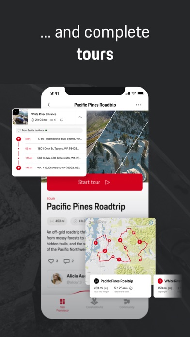 Screenshot 3 of ROADS by Porsche Route Planner App