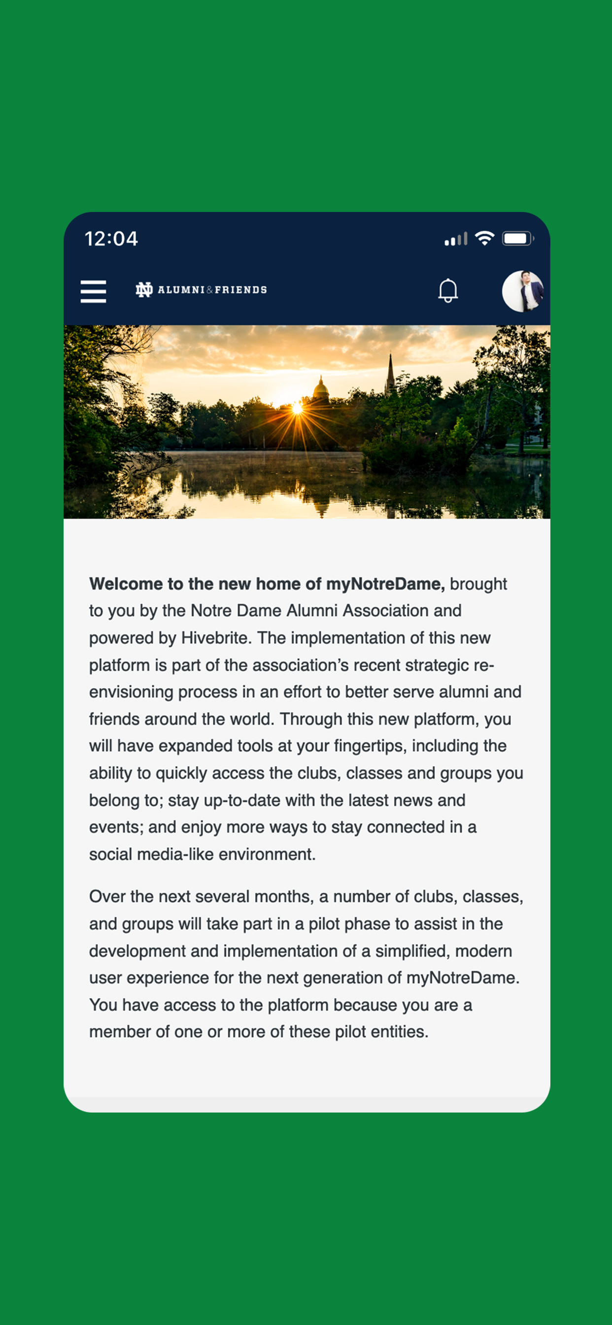 myNotreDame screenshot 3
