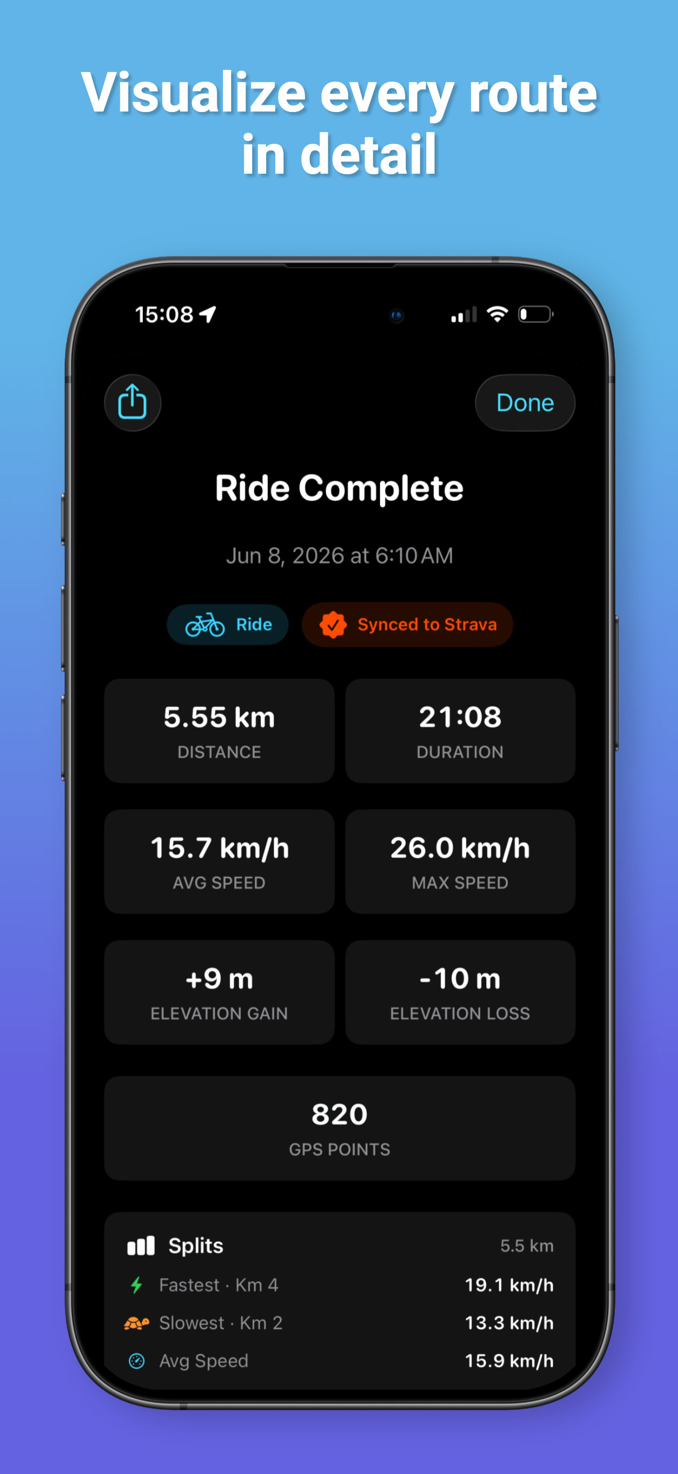 RideMeter: Bike, Run & Walk