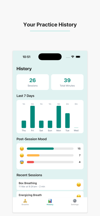 Breathing Timer - Guided Calm Screenshot 2 of 5