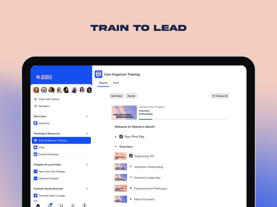 Women’s March Community iPad screenshot 3 - Social Networking app