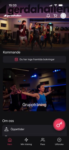 Gerdahallen app screenshot