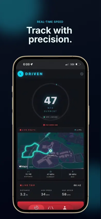 Driven: Speed Tracker screenshot 1