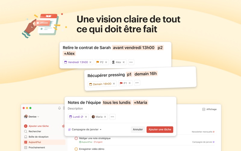 Screenshot #2 pour Todoist : to-do list et agenda