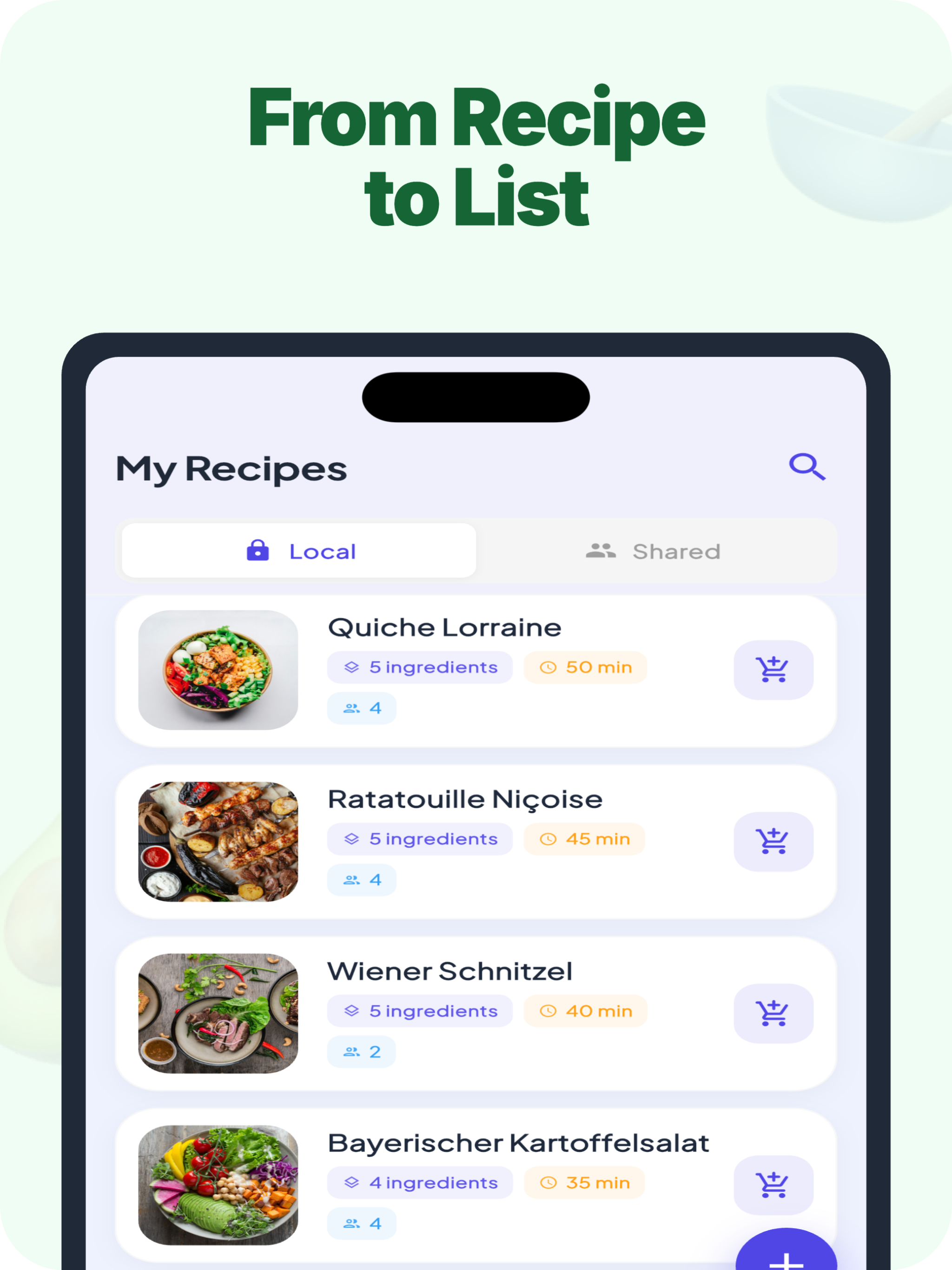 Grocery List: Kauf