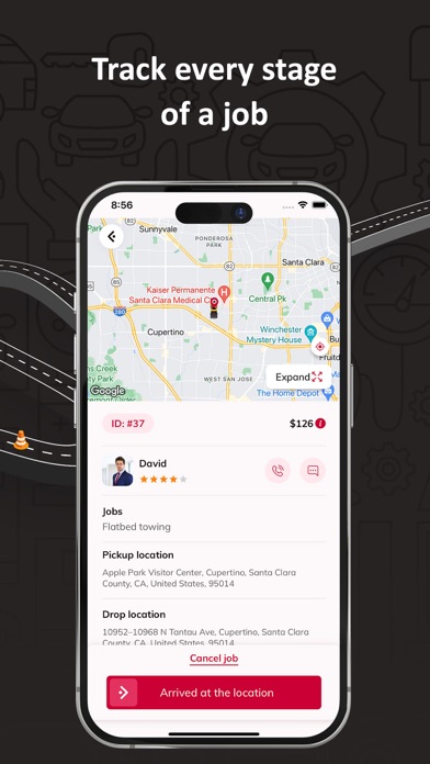 Wooberly RoadAssist Provider Screenshot