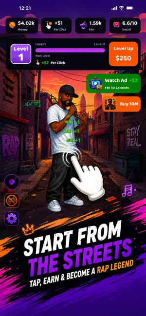 Rapper Life: Rap Star Game screenshot 1