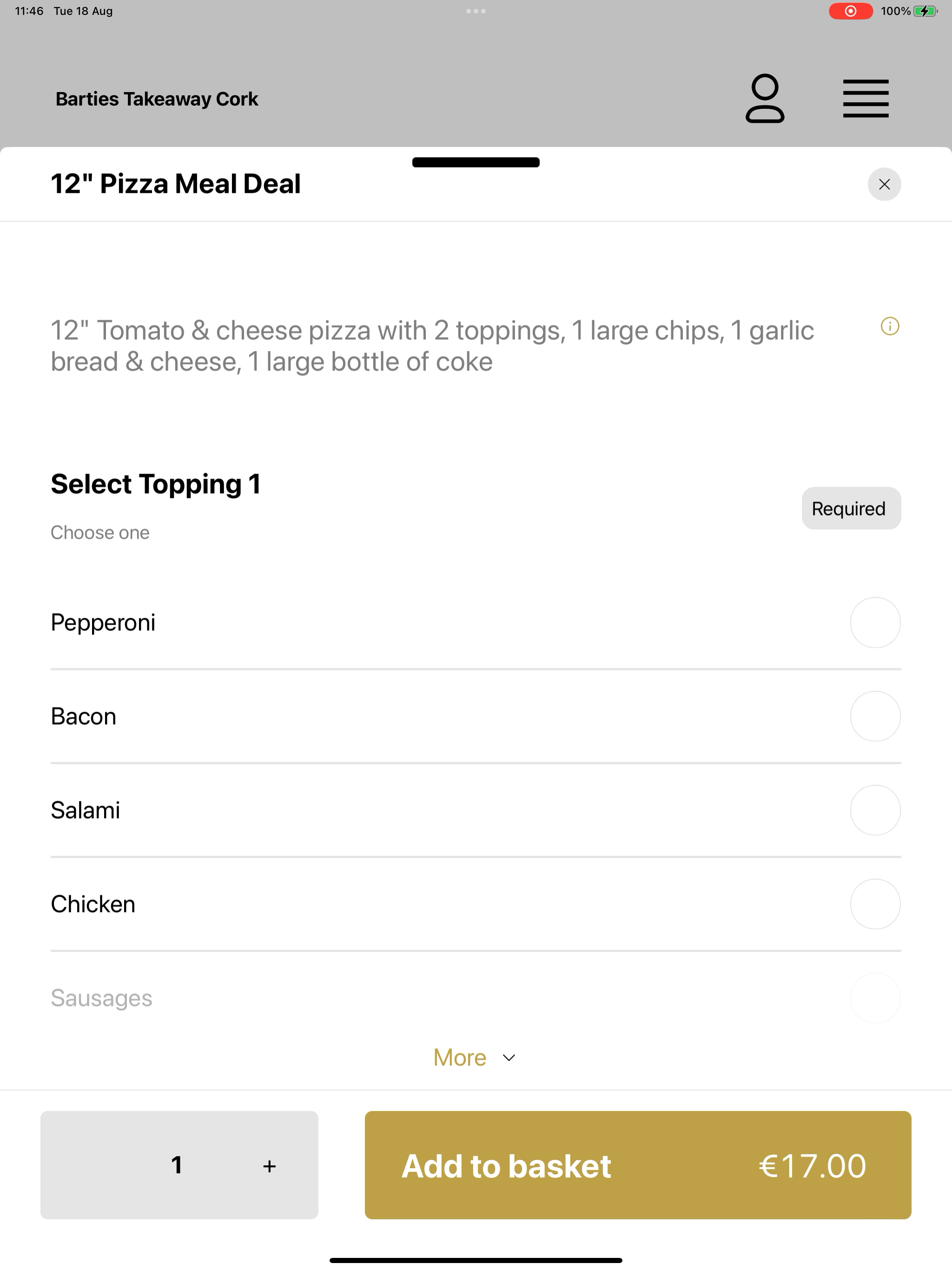 Barties Takeaway Cork screenshot 16
