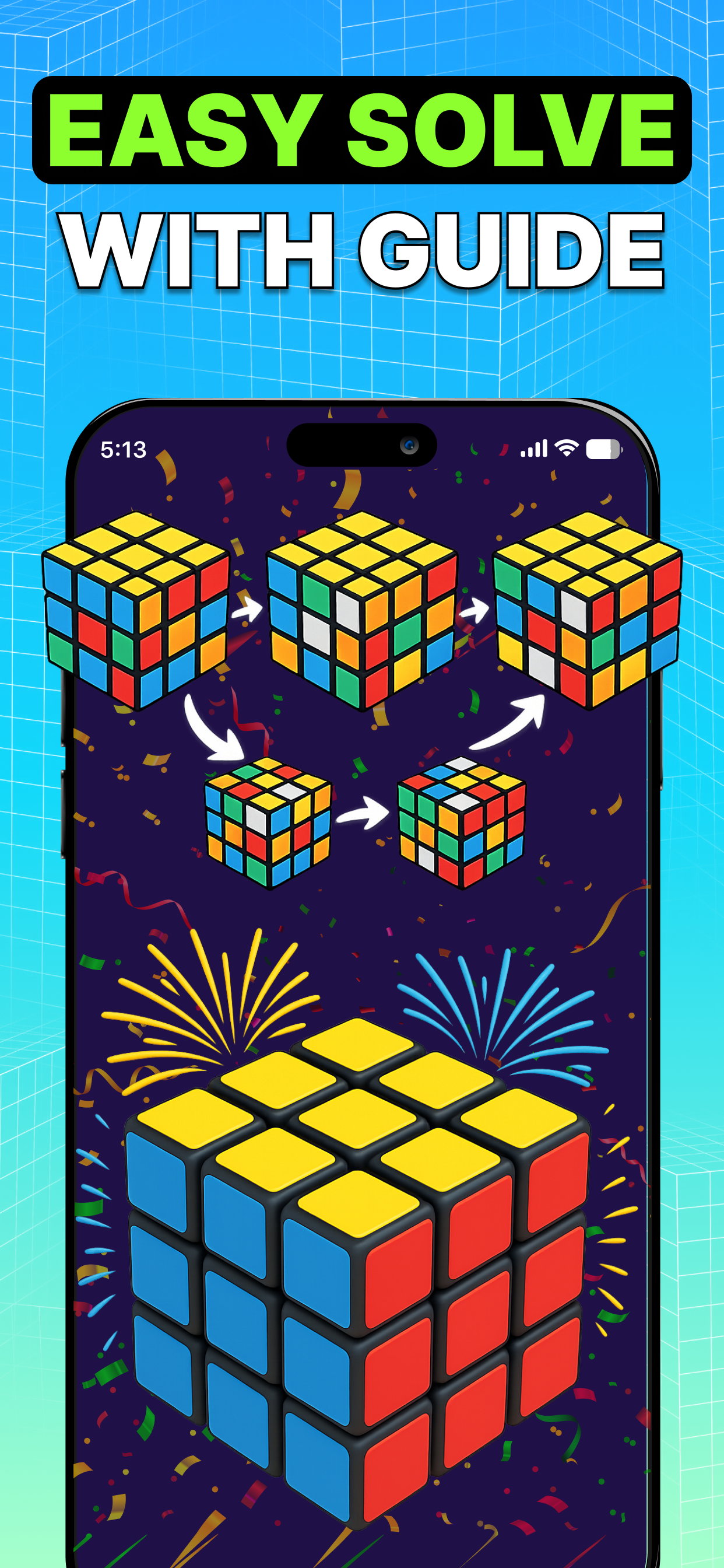 3x3 Cube: Rubik's Cube Solver