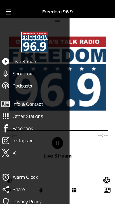 Freedom 96.9 Screenshot