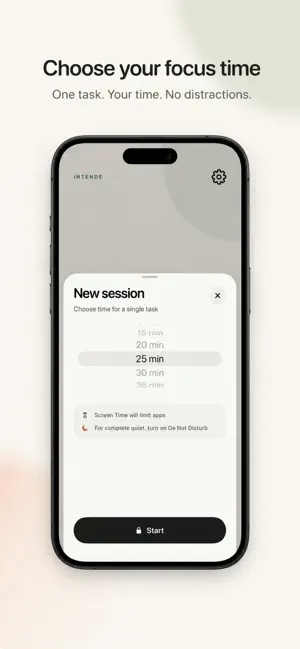 Intende: Screen Time Control screenshot 2