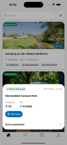 Camp24Checkin: Reservierung screenshot