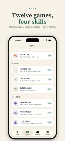 Spry: Brain Games for 50+ Screenshot 2 of 3