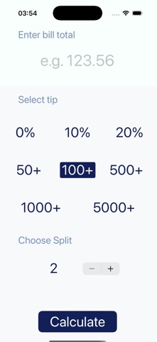 Tipsy - Split Bill screenshot