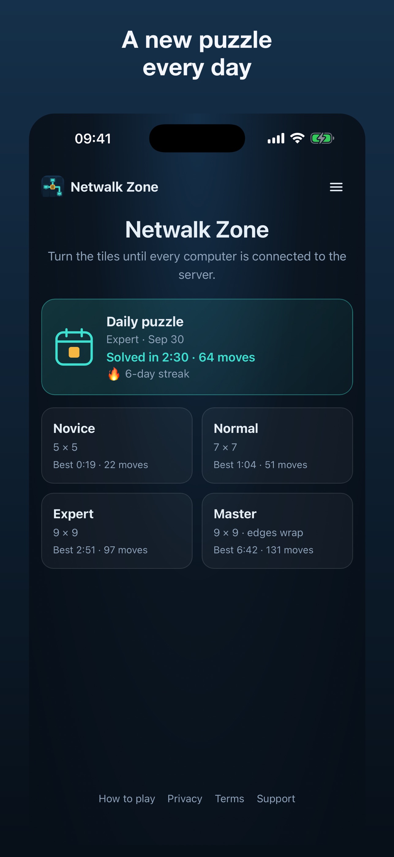 Screenshot 1 of Netwalk Zone: Network Puzzle