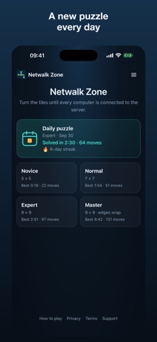 Netwalk Zone: Network Puzzle screenshot 1