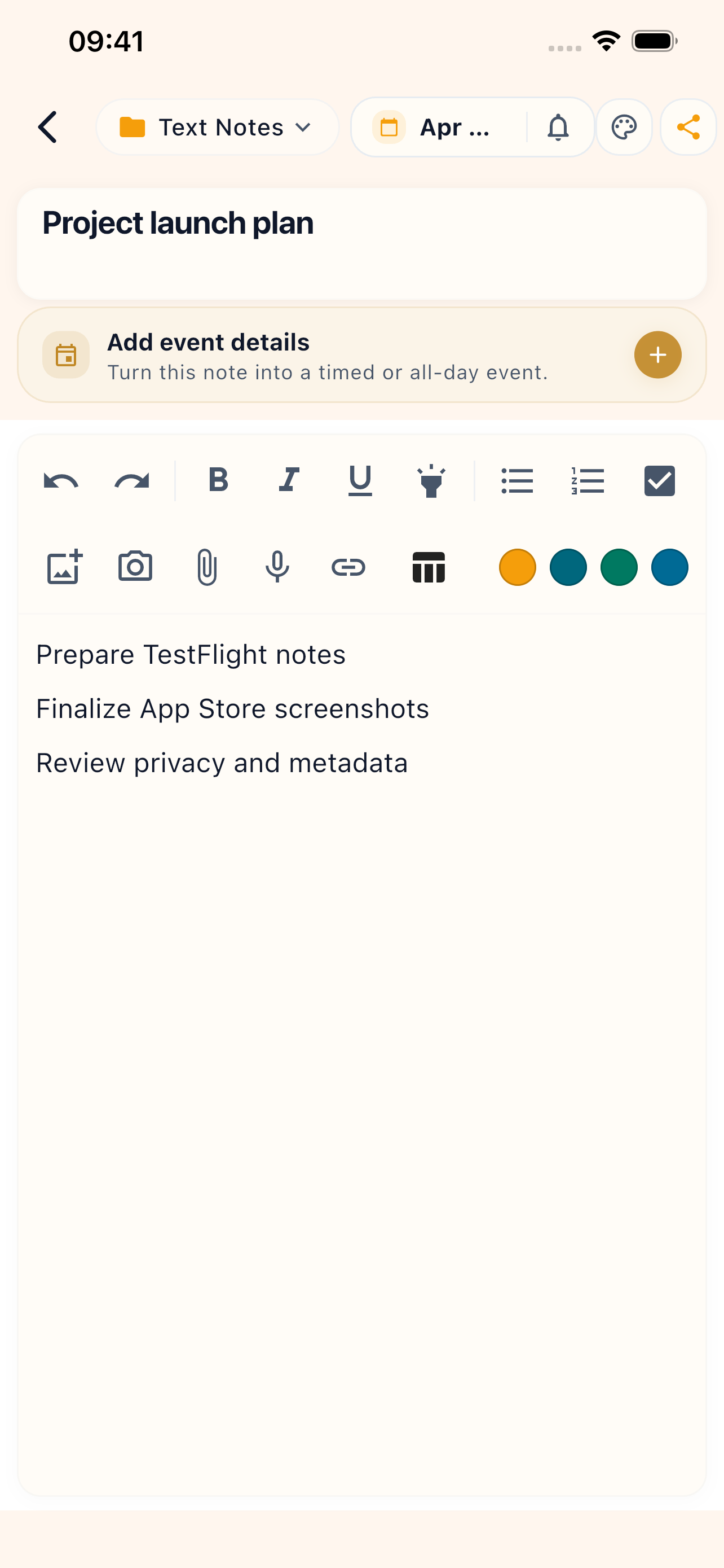 PenDate Notes screenshot 9