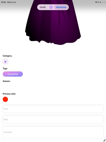 Wardrobe - Outfit Maker iPad screenshot