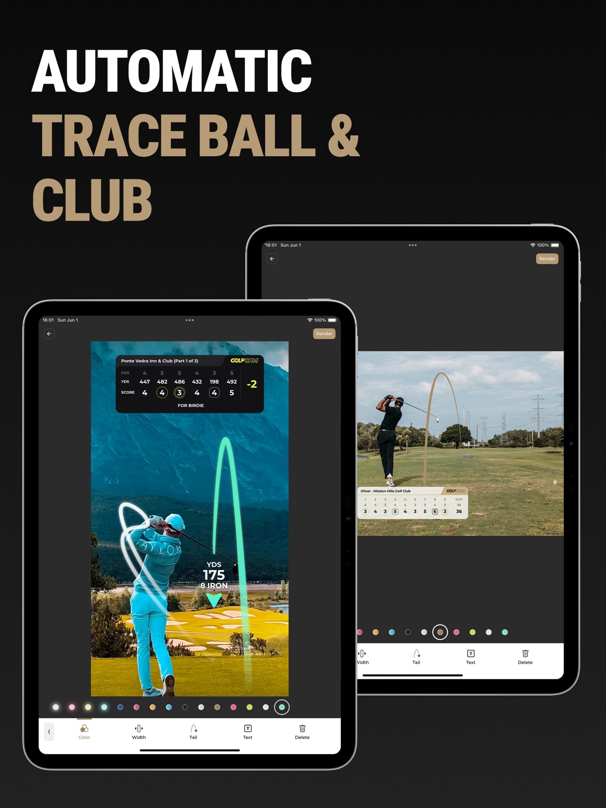 GolfCam: Golf Video Editor ipad screenshot 2