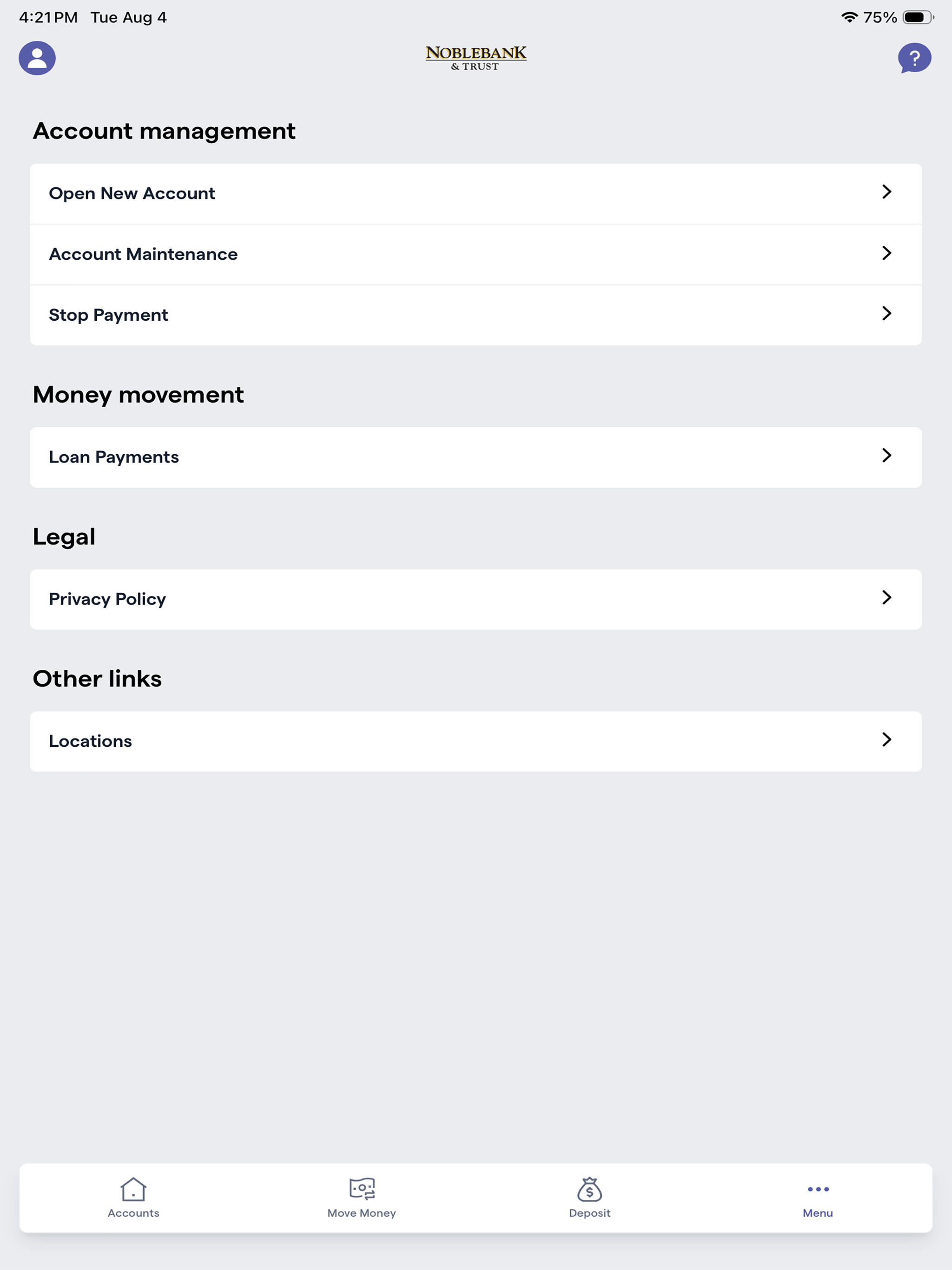 NobleBank & Trust screenshot 10