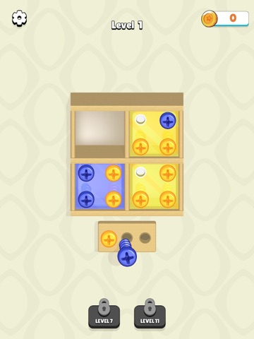 Sorting Screws iPad screenshot