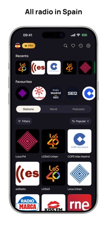 Radio Spain FM Live Online iPhone screenshot