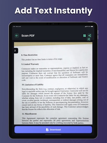 PDF Writer & Editor Pro iPad screenshot